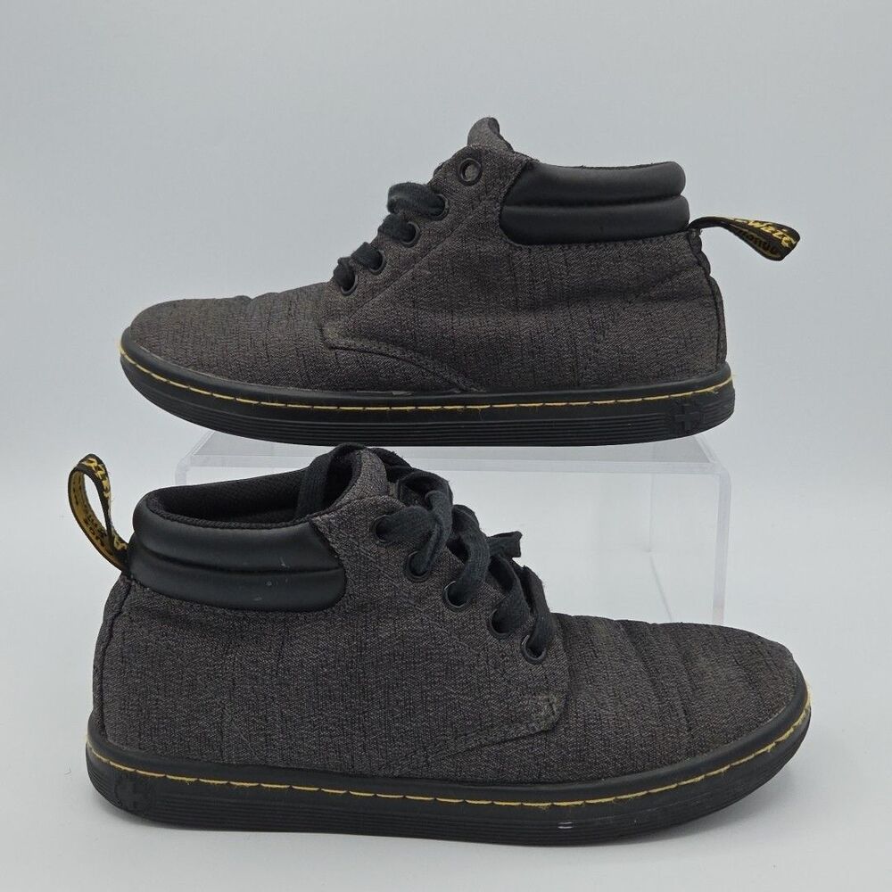 Dr Doc Martens Boots Womens 6 Ankle Sneakers Shoes Gray Belmont Casual Mid Top